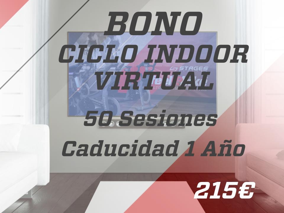 CICLO INDOOR VIRTUAL (50 Sesiones - Caducidad 1 Año)